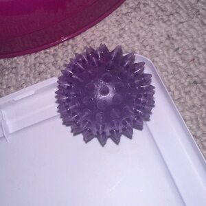 Flashing Purple Spiky Bouncy Ball